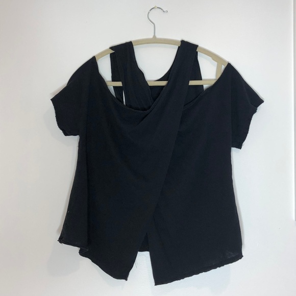 NWT Free People Taurus Tee Cold Shoulder Top Sm - Picture 5 of 6